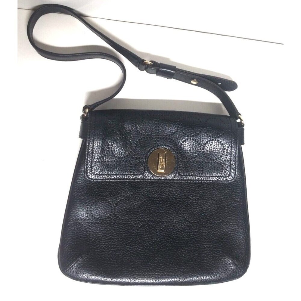 KATE SPADE Double Vanessa York Street Noel Hobo Bag Perforated Leather Black NEW